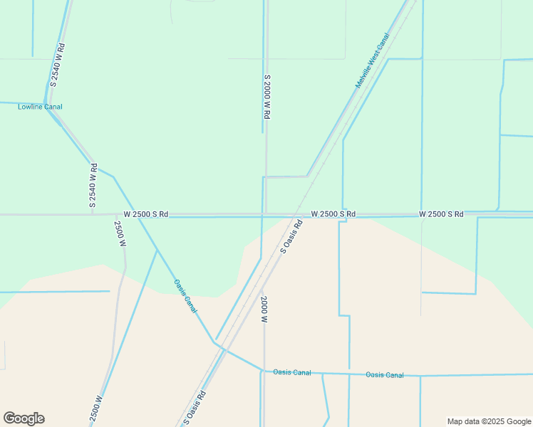 map of restaurants, bars, coffee shops, grocery stores, and more near West 2500 South Road in Sugarville