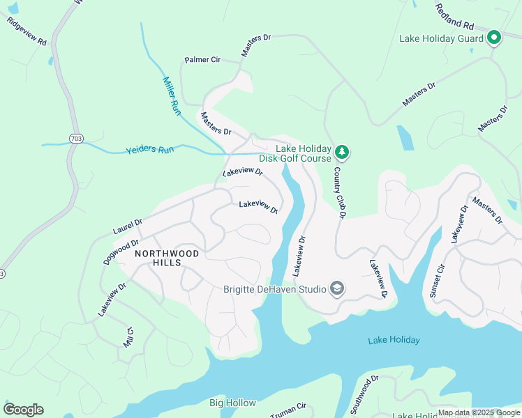 map of restaurants, bars, coffee shops, grocery stores, and more near 1251 Lakeview Drive in Whitacre