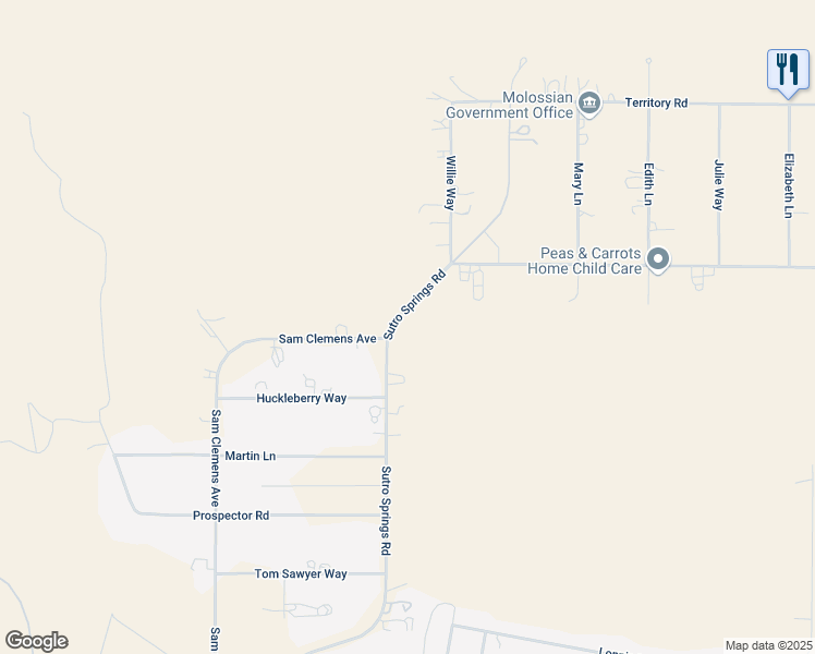 map of restaurants, bars, coffee shops, grocery stores, and more near 720 Sutro Springs Road in Dayton