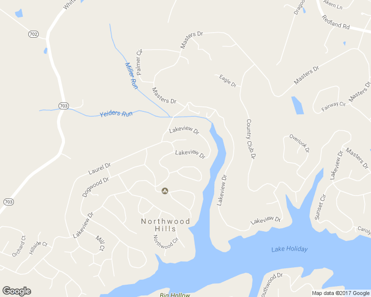 map of restaurants, bars, coffee shops, grocery stores, and more near 1258 Lakeview Drive in Cross Junction
