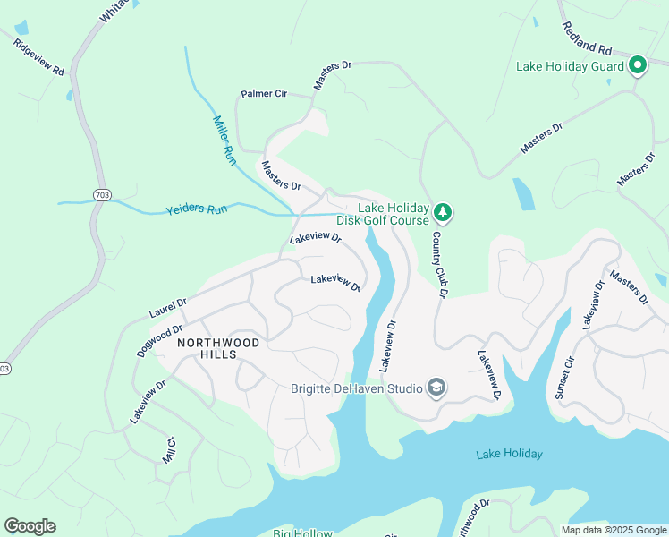 map of restaurants, bars, coffee shops, grocery stores, and more near 1254 Lakeview Drive in Cross Junction