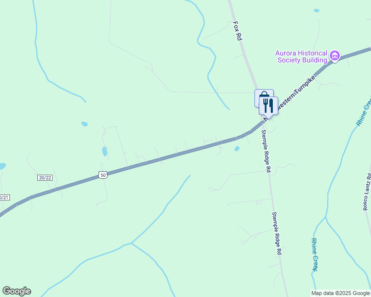 map of restaurants, bars, coffee shops, grocery stores, and more near in Amboy