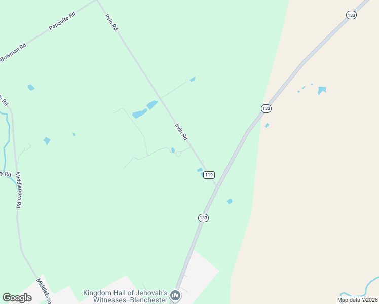 map of restaurants, bars, coffee shops, grocery stores, and more near 213 Township Highway 119 in Blanchester