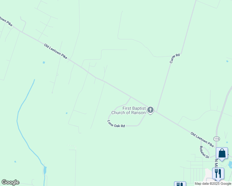 map of restaurants, bars, coffee shops, grocery stores, and more near 3708 Old Leetown Pike in Ranson