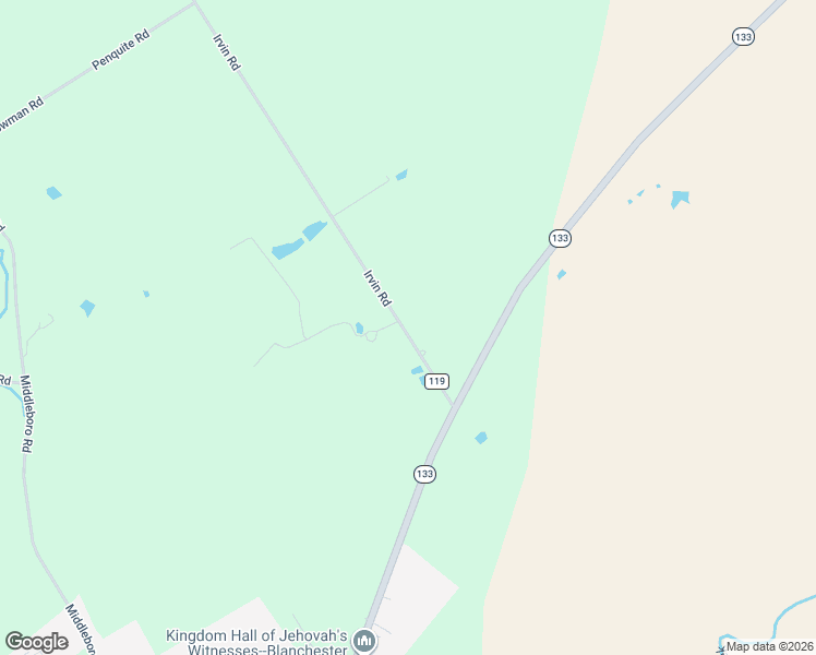 map of restaurants, bars, coffee shops, grocery stores, and more near 213 Township Highway 119 in Blanchester