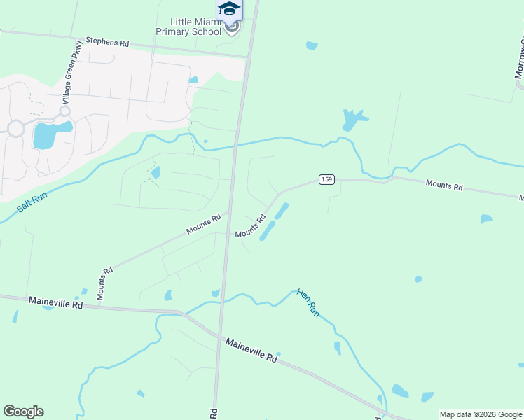 map of restaurants, bars, coffee shops, grocery stores, and more near 1643 Kilbarron Drive in Morrow