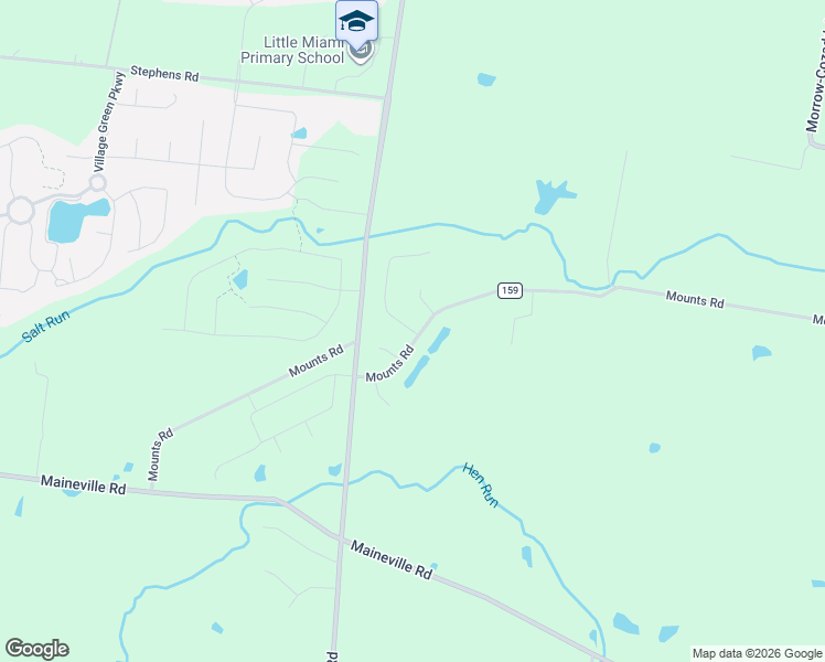 map of restaurants, bars, coffee shops, grocery stores, and more near 1643 Kilbarrow Drive in Morrow