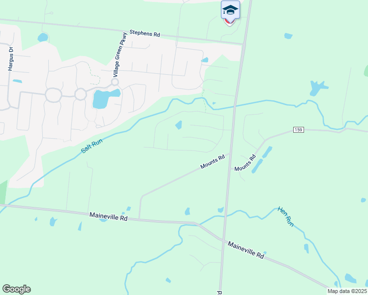 map of restaurants, bars, coffee shops, grocery stores, and more near 1407 Eagle Boulevard in Maineville