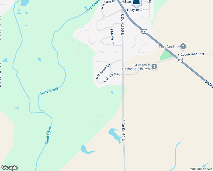 map of restaurants, bars, coffee shops, grocery stores, and more near 814 East Millcreek Road South in Greensburg