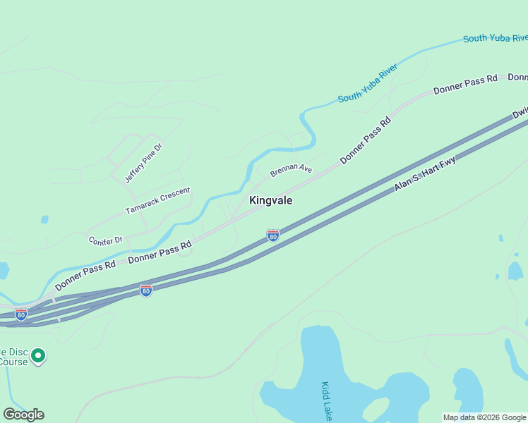 map of restaurants, bars, coffee shops, grocery stores, and more near 51380 Donner Pass Road in Soda Springs