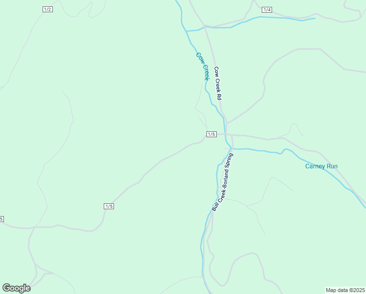 map of restaurants, bars, coffee shops, grocery stores, and more near 202 Road Run Road in Saint Marys