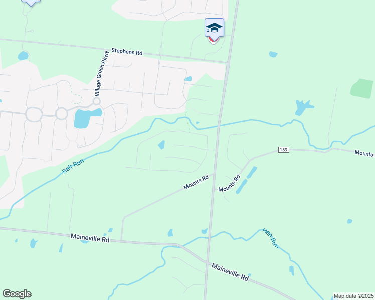 map of restaurants, bars, coffee shops, grocery stores, and more near 1525 Eagle Court in Maineville