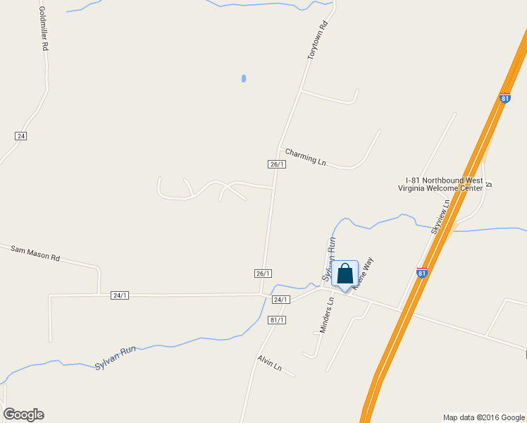 map of restaurants, bars, coffee shops, grocery stores, and more near 269 Torytown Road in Bunker Hill