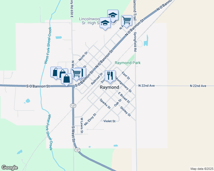 320 East Broad Street, Raymond IL Walk Score