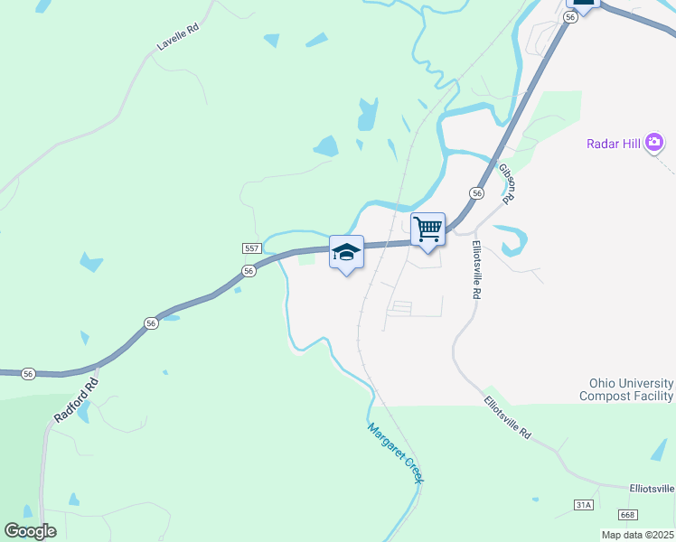 map of restaurants, bars, coffee shops, grocery stores, and more near 793 West Union Street in Athens