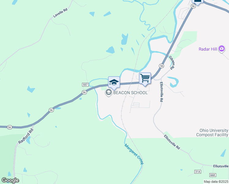 map of restaurants, bars, coffee shops, grocery stores, and more near 793 West Union Street in Athens