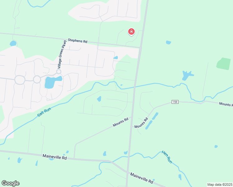map of restaurants, bars, coffee shops, grocery stores, and more near 1481 Soaring Way in Maineville