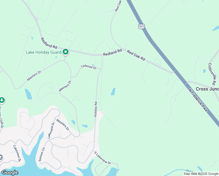 map of restaurants, bars, coffee shops, grocery stores, and more near 127 Holiday Road in Cross Junction