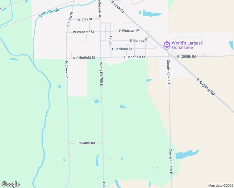 map of restaurants, bars, coffee shops, grocery stores, and more near 501 East Schofield Street in Martinsville