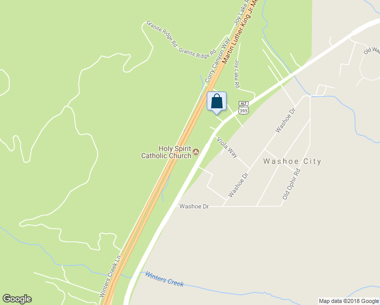 map of restaurants, bars, coffee shops, grocery stores, and more near 3227 Old US Highway 395 North in New Washoe City