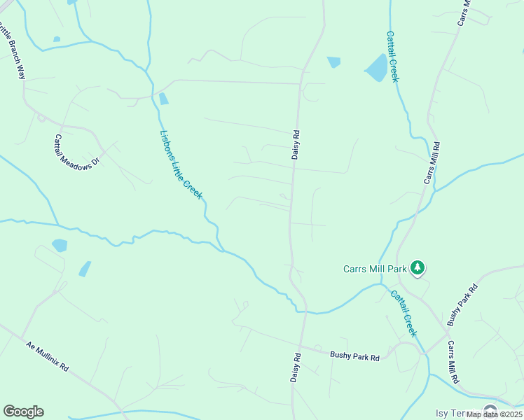 map of restaurants, bars, coffee shops, grocery stores, and more near 1840 Daisy Road in Woodbine