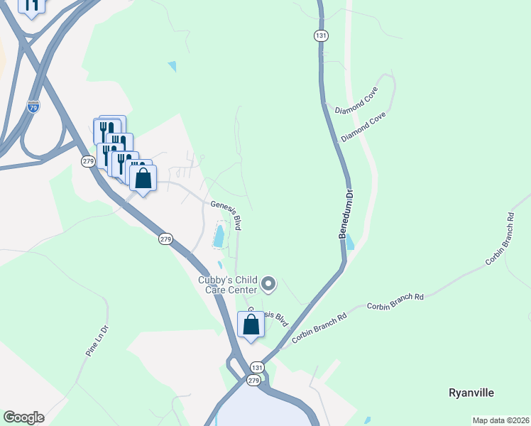 map of restaurants, bars, coffee shops, grocery stores, and more near 18 Berkshire Circle in Bridgeport