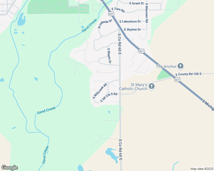 map of restaurants, bars, coffee shops, grocery stores, and more near East Millcreek Road South in Greensburg