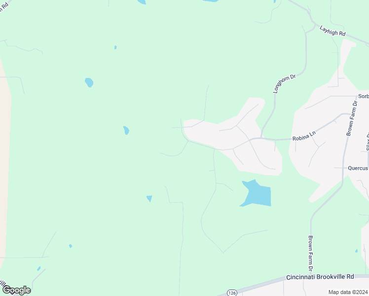 map of restaurants, bars, coffee shops, grocery stores, and more near 3415 Robina Lane in Hamilton