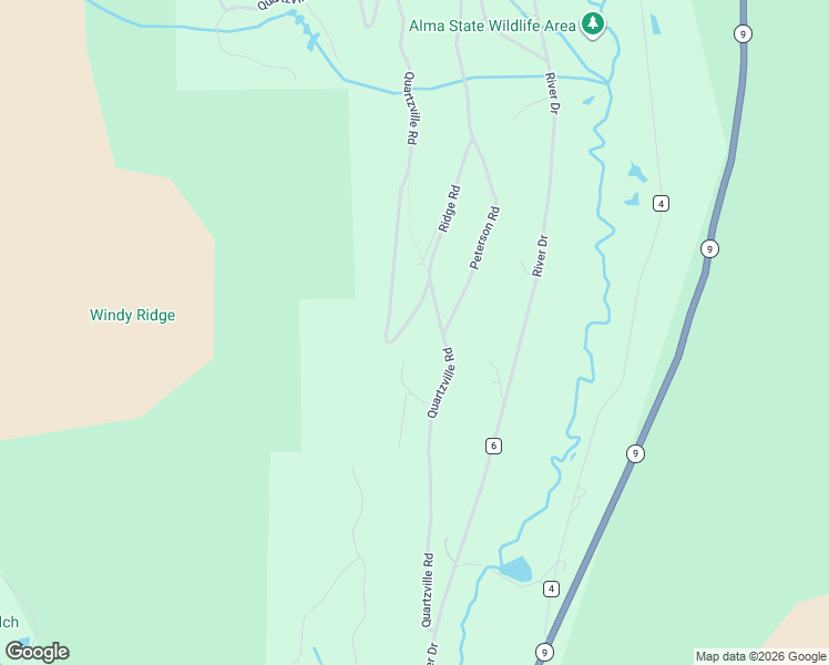 map of restaurants, bars, coffee shops, grocery stores, and more near 83 Aspen Way in Fairplay