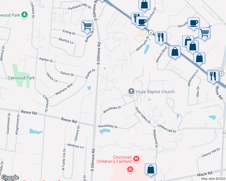 map of restaurants, bars, coffee shops, grocery stores, and more near 19 Griffin Lane in Fairfield