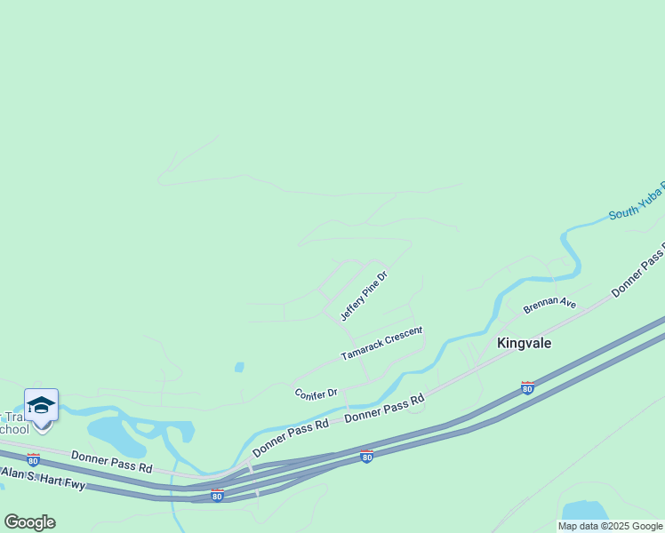 map of restaurants, bars, coffee shops, grocery stores, and more near 50891 Red Fir Terrace in Soda Springs