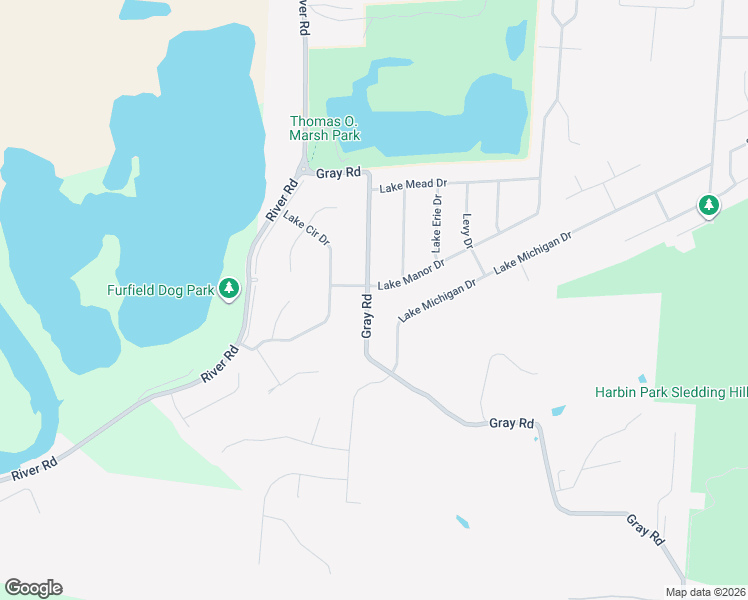 map of restaurants, bars, coffee shops, grocery stores, and more near 5810 Gray Road in Fairfield