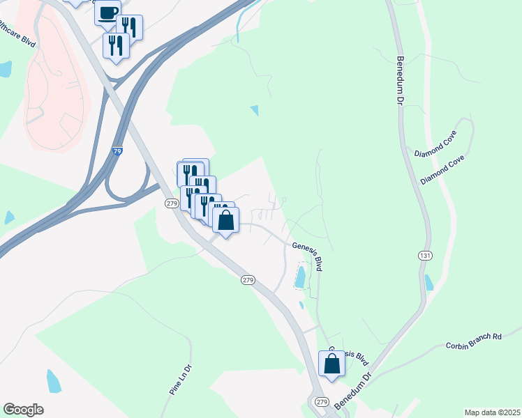map of restaurants, bars, coffee shops, grocery stores, and more near 40 Barrington Court in Bridgeport