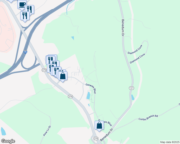 map of restaurants, bars, coffee shops, grocery stores, and more near 315 Parkview Drive in Bridgeport