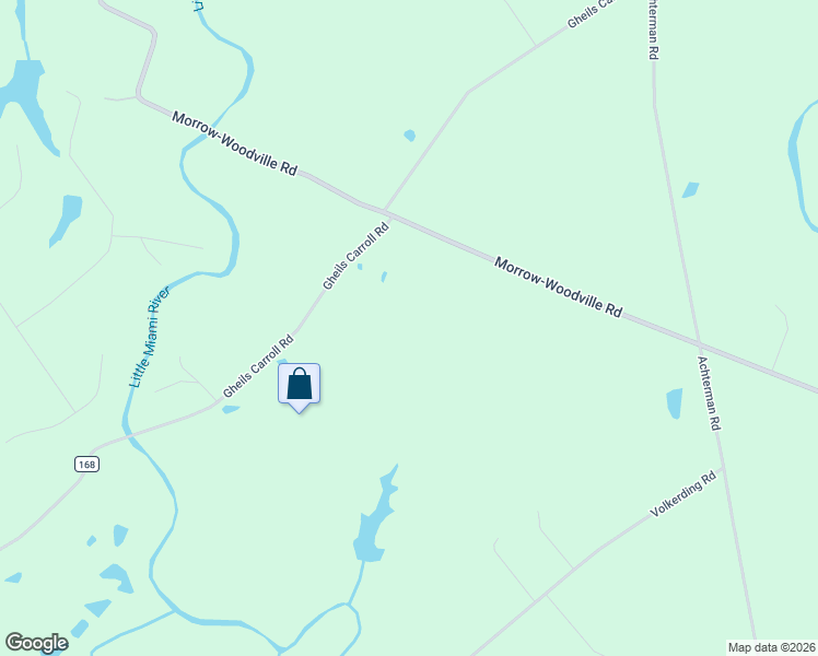 map of restaurants, bars, coffee shops, grocery stores, and more near 7200 Gheils Carroll Road in Morrow