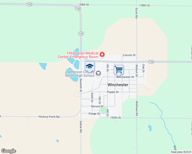 map of restaurants, bars, coffee shops, grocery stores, and more near 302 5th Street in Winchester
