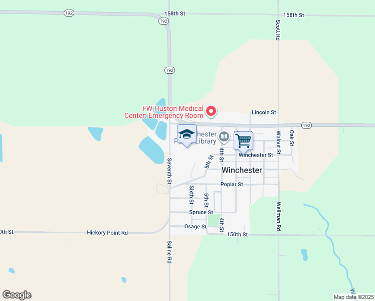 map of restaurants, bars, coffee shops, grocery stores, and more near 302 5th Street in Winchester