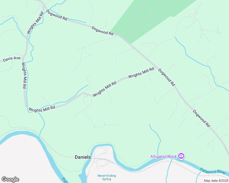 map of restaurants, bars, coffee shops, grocery stores, and more near 8719 Wrights Mill Road in Baltimore County