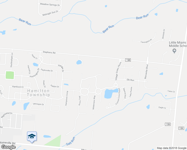 map of restaurants, bars, coffee shops, grocery stores, and more near 730 Morning Dew Lane in Maineville