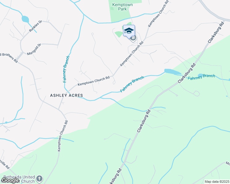 map of restaurants, bars, coffee shops, grocery stores, and more near 3401 Kemptown Church Road in Monrovia