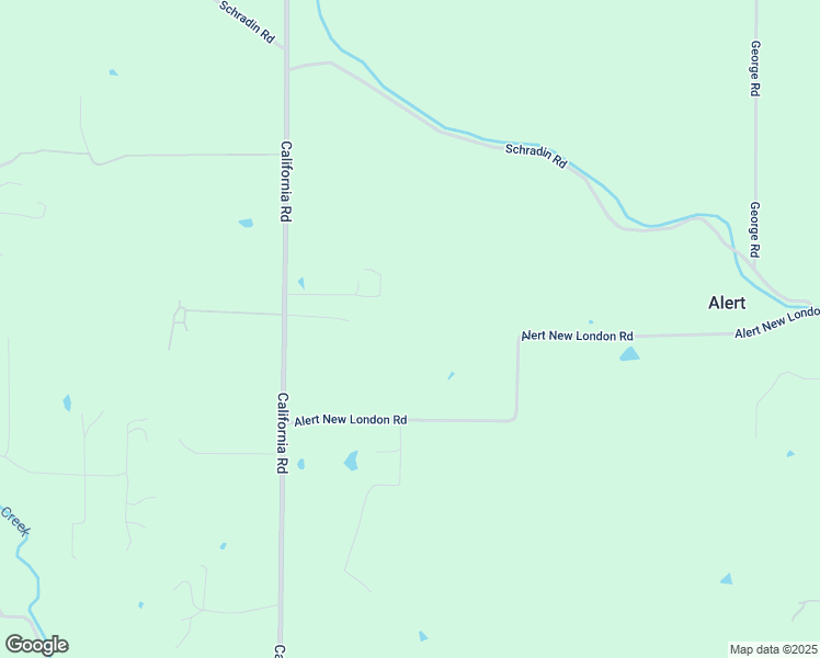 map of restaurants, bars, coffee shops, grocery stores, and more near 7278 Alert New London Road in Okeana