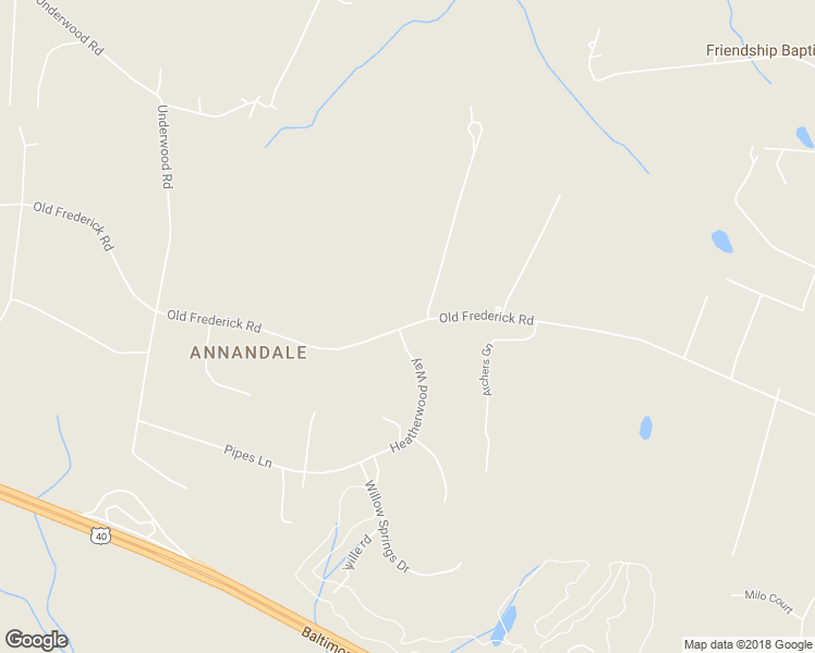 map of restaurants, bars, coffee shops, grocery stores, and more near 13090 Old Frederick Road in Sykesville