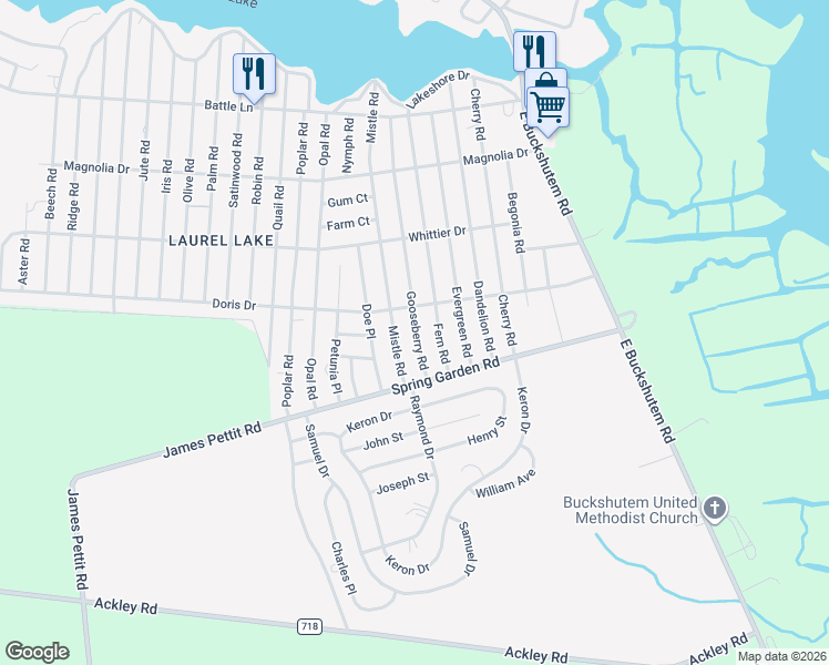 map of restaurants, bars, coffee shops, grocery stores, and more near 540 Mistle Road in Millville