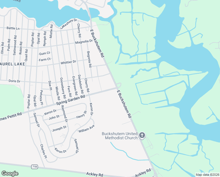 map of restaurants, bars, coffee shops, grocery stores, and more near 1515 East Buckshutem Road in Millville