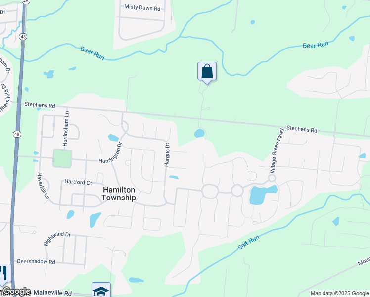 map of restaurants, bars, coffee shops, grocery stores, and more near 693 Hentron Court in Maineville