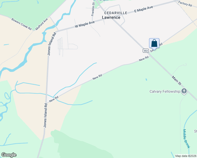 map of restaurants, bars, coffee shops, grocery stores, and more near 91 New Road in Lawrence