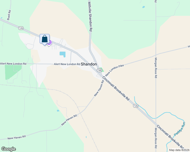 map of restaurants, bars, coffee shops, grocery stores, and more near 4751 Cincinnati Brookville Road in Hamilton