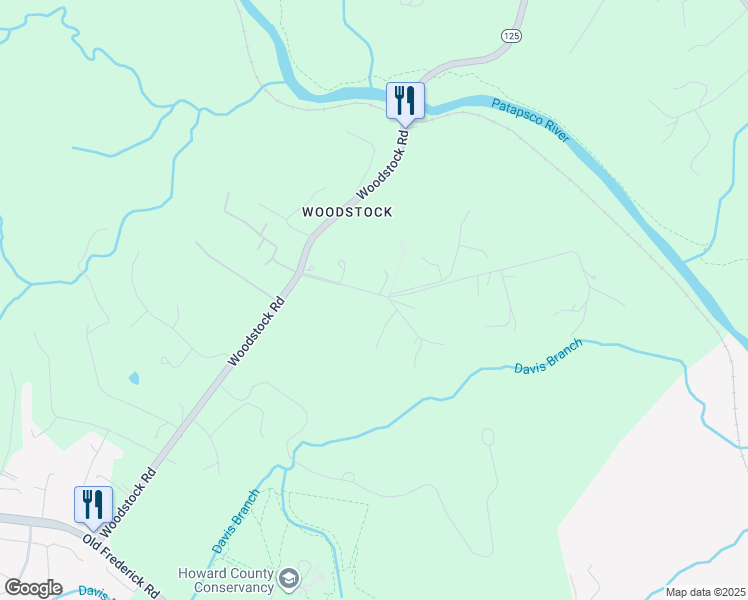 map of restaurants, bars, coffee shops, grocery stores, and more near 10387 Cavey Lane in Woodstock