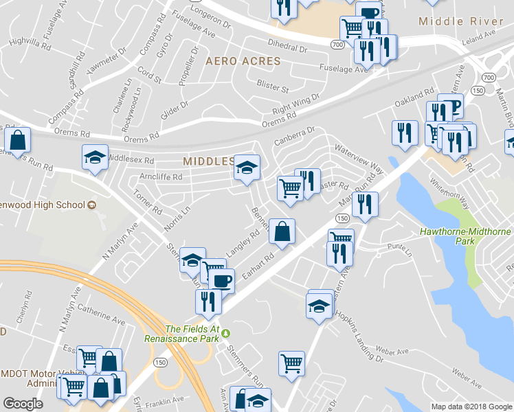 map of restaurants, bars, coffee shops, grocery stores, and more near 145 Bennett Road in Essex