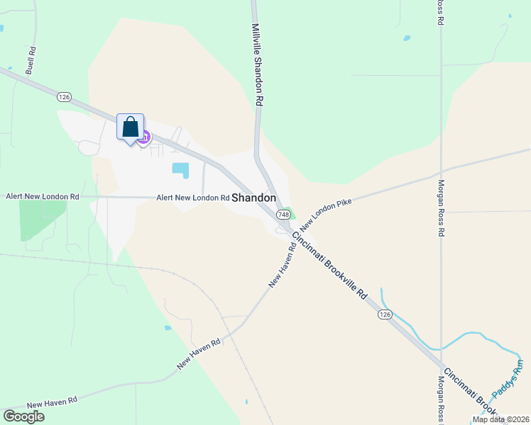 map of restaurants, bars, coffee shops, grocery stores, and more near 4751 Cincinnati Brookville Road in Hamilton